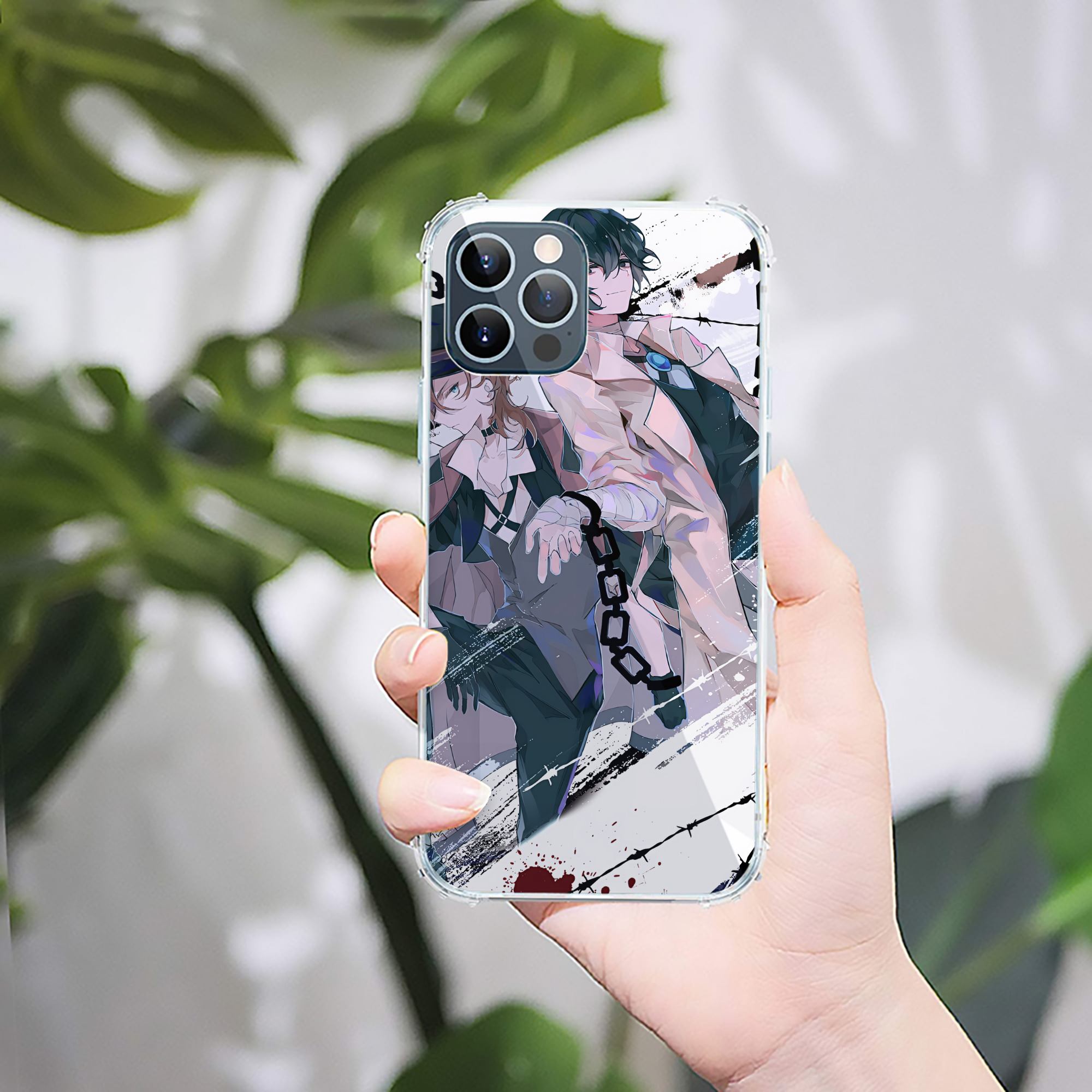 （画像用） 文豪ストレイドッグス Bungo Stray Dogs 【iPhone 12シリーズ対応】透明スマホケース（クリアソフトケース）
